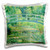3dRose Famous Monet's Water Lillie's with Lavender Frame-Pillow Case, 16 by 16" (pc_46577_1)