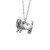 Basset Hound Charm Necklace Dog Pet Lover Gift Silver Metal with Heart Pendant on a Chain Ladies I Love Bassett Dog Short Hair Long Ears