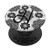 Black White Flower Design Mandala Monogram Initial Letter H PopSockets Grip and Stand for Phones and Tablets
