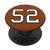 Football Number 52 Jersey Uniform Gift Player Men Boys PopSockets Grip and Stand for Phones and Tablets