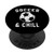 Soccer And Chill Funny Soccer Player Coach Graphic PopSockets Grip and Stand for Phones and Tablets