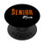 Senior 2021 Mom - School Color Burnt Orange Graduation Cap PopSockets Grip and Stand for Phones and Tablets