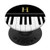 Music Monogram H Piano Keyboard Letter H initial PopSockets PopGrip Swappable Grip for Phones   Tablets