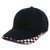 Armycrew Racing Flag Designed Bill Structured Baseball Cap - Black