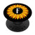 Yellow Sunflower Letter F Initial Girasol Black PopSockets Grip and Stand for Phones and Tablets