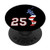 Baseball number 25 player with American USA flag phone stand PopSockets PopGrip Swappable Grip for Phones   Tablets