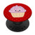Cupcake Pop Socket Cute Kawaii Style Girly Baking Red Gift PopSockets Grip and Stand for Phones and Tablets