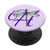 Alphabet Letter Purple H Initial on Lilac with Dragonfly PopSockets Grip and Stand for Phones and Tablets