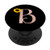 Letter B rose pink sunflower monogram initial B for girls PopSockets PopGrip Swappable Grip for Phones   Tablets
