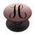 H Popsocket Rose Gold - Pop Socket - Letter H - Initial H PopSockets PopGrip Swappable Grip for Phones   Tablets