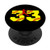Softball Popsocket 33 - Girls Softball Jersey Number 33 Bat PopSockets PopGrip Swappable Grip for Phones   Tablets