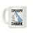 LookHUMAN Spoopy Shark - Goblin Shark White 11 Ounce Ceramic Coffee Mug