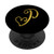 Hearts Monogram Letter P Gold PopSockets PopGrip Swappable Grip for Phones   Tablets