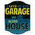 Open Road Brands I Live in The Garage Embossed Metal Sign