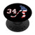 Ice hockey player American USA flag number 34 phone stand PopSockets Grip and Stand for Phones and Tablets