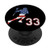Lacrosse player American USA flag number 33 phone stand PopSockets PopGrip Swappable Grip for Phones   Tablets