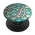 Letter B Golden Rose Teal Mermaid Scales Design PopSockets Grip and Stand for Phones and Tablets