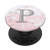 Marble Letters P Monogram Letter Watercolor Initial PopSockets Grip and Stand for Phones and Tablets