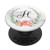 Initial Letter H Floral Monogram Marble PopSockets Grip and Stand for Phones and Tablets