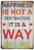 ERLOOD Happiness is Not a Destination It is a Way of Life Vintage Tin Sign Wall Decor 20 X 30 cm