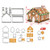 Christmas Cookie Cutters Set - 3D Christmas Cookie Cutters for Holiday Winter &Christmas Cutters Kit ,Gift Box packaging (10 Piece Gingerbread House Cookie Cutters)