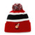 47 Miami Heat Red Breakaway Beanie Hat with Pom - NBA Cuffed Winter Knit Toque Cap