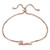 Hoops   Loops Rose Gold Flashed Sterling Silver Blessed Polished Adjustable Bracelet