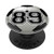 Personalized Soccer Ball Jersey Number 89 PopSockets Grip and Stand for Phones and Tablets