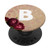 B Letter Phone Socket Grip Monogram B Initial Red Roses PopSockets Grip and Stand for Phones and Tablets