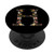 Cute First   Last Initial Monogram Letter H on Black PS20008 PopSockets PopGrip Swappable Grip for Phones   Tablets