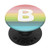 Rainbow Pastel Gradient for Girls Monogram with Letter B PopSockets Grip and Stand for Phones and Tablets