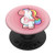Cute Kawaii Pink Unicorn Monogram Name Initial Letter B PopSockets Grip and Stand for Phones and Tablets