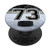 Ice Hockey Custom Jersey Number 73 Puck on Rink PopSockets Grip and Stand for Phones and Tablets