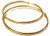 Clip-on Earrings Clip Hoop Earrings Gold or Silver Plated 80mm Hoop Simple Thin Gold