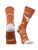 TCK Texas Longhorns Socks Sock Mayhem Crew Burnt OrangeWhite Large