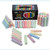 50-Count Nontoxic Sidewalk Chalk Assorted Colors Washable Bulk Set for Kids Outdoors Color Drawing Art or Outside Street Driveway