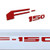 UTSAUTO Tailgate Insert Letters for Ford F150 2018-2020 with Adhesive 3D Raised Tailgate Decal Letters Tailgate Insert Decals Letters Red