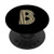 Letter B Gift Retro Monogram Initial B PopSockets Grip and Stand for Phones and Tablets