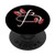 Initial letter B Red Butterfly Personalized Monogram PopSockets Grip and Stand for Phones and Tablets