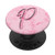 Monogram Initial Letter P with Heart - Pink PopSockets Grip and Stand for Phones and Tablets