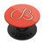 Letter B Grip - Initial B Pink Rose On Coral Design PopSockets Grip and Stand for Phones and Tablets