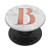 Elegant B Initial Monogram Letter PopSockets Grip and Stand for Phones and Tablets
