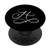 Elegant Single Letter H Capital Monogram Initial PopSockets Grip and Stand for Phones and Tablets
