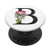 Initial B Letter Skull Rose Flowers Watercolor Monogram - B PopSockets PopGrip Swappable Grip for Phones   Tablets