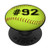 Softball Gift Player Jersey Number 92 PopSockets Grip and Stand for Phones and Tablets