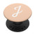 Matching Initial Letter J Gold Alphabet Monogram PopSockets PopGrip Swappable Grip for Phones   Tablets