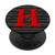 Initial H Monogram Alphabet Red Letter H Personalized Gift PopSockets Grip and Stand for Phones and Tablets