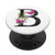 Initial B Letter Rose Flowers Watercolor Monogram Butterfly PopSockets Grip and Stand for Phones and Tablets