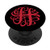 Red   Black Monogram H Customized With Initial H Letter Gift PopSockets PopGrip Swappable Grip for Phones   Tablets