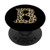 Leopard Cheetah Print Letter B Initial Rustic Monogram Gift PopSockets PopGrip Swappable Grip for Phones   Tablets